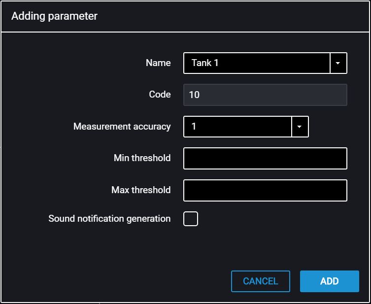 Add the parameter 