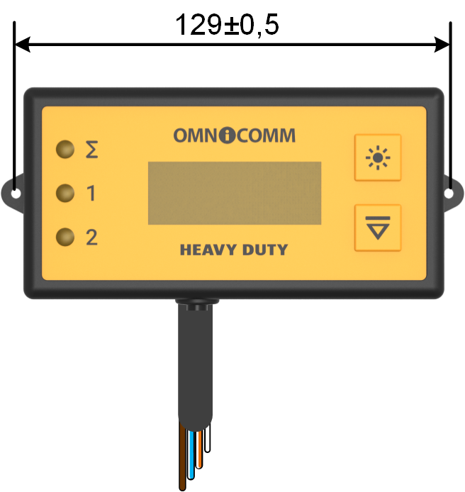 Scheme of connecting the <k style='word-break:keep-all;white-space:nowrap'>Omnicomm LLD-HD</k> indicator without a
connector  