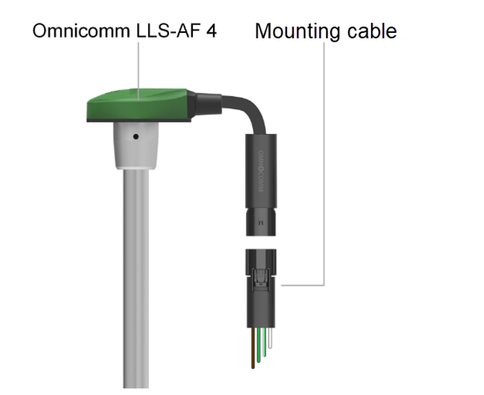 Connection of Omnicomm <k style='word-break:keep-all;white-space:nowrap'><k style='word-break:keep-all;white-space:nowrap'>LLS-AF</k> 4</k> sensor 