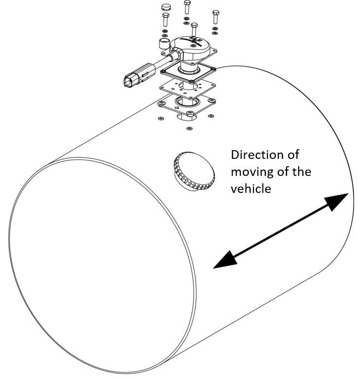 Sensor cable location 