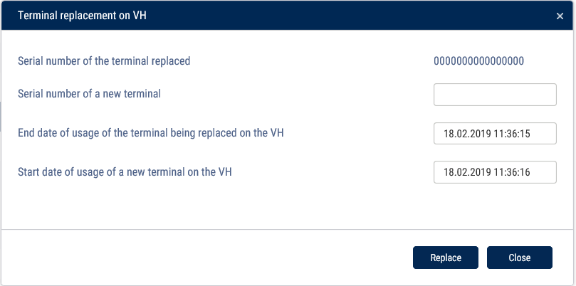 Replace a terminal 