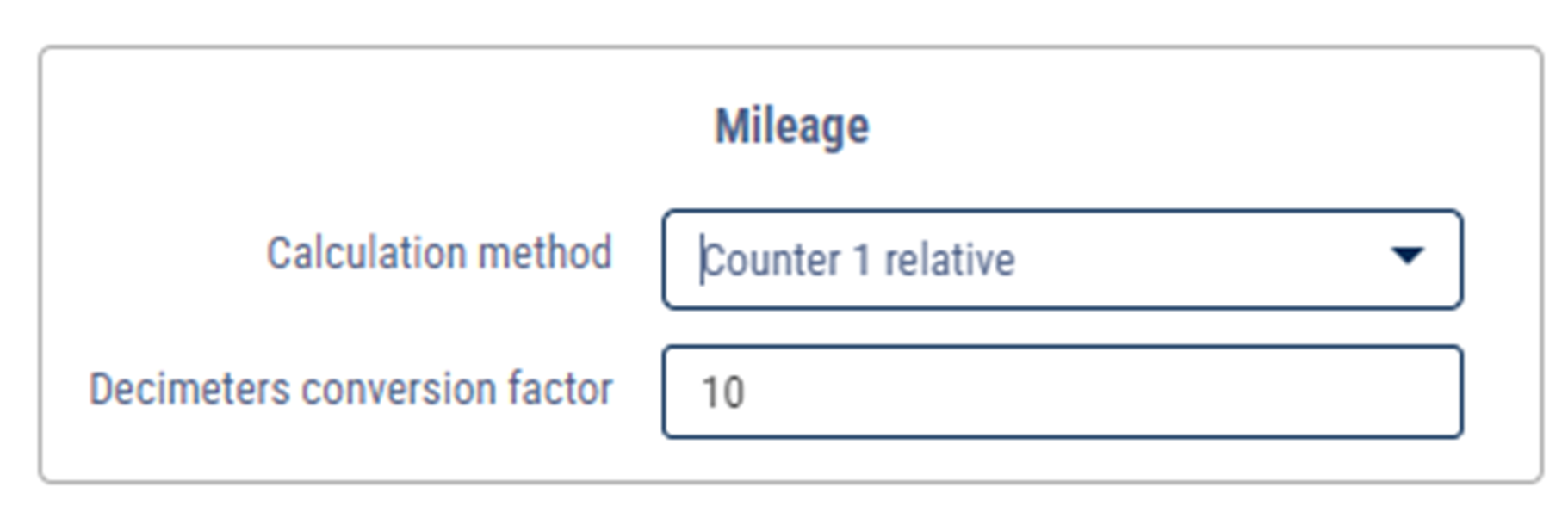 Mileage counter flag 