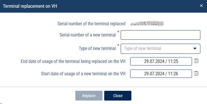 Terminal replacement 