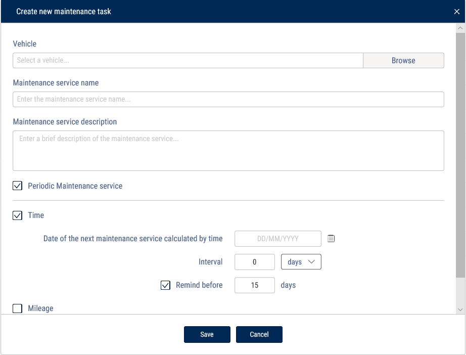 Create new maintenance task 