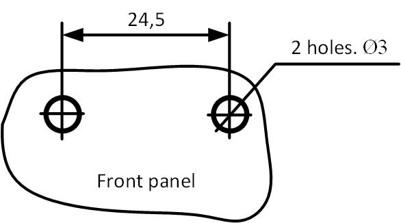 Installation dimensions 