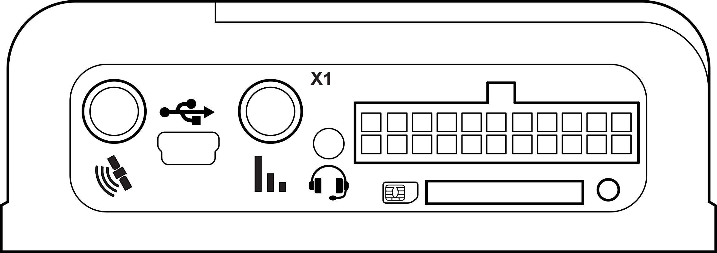 General view of the terminal Omnicomm Optim 2.0