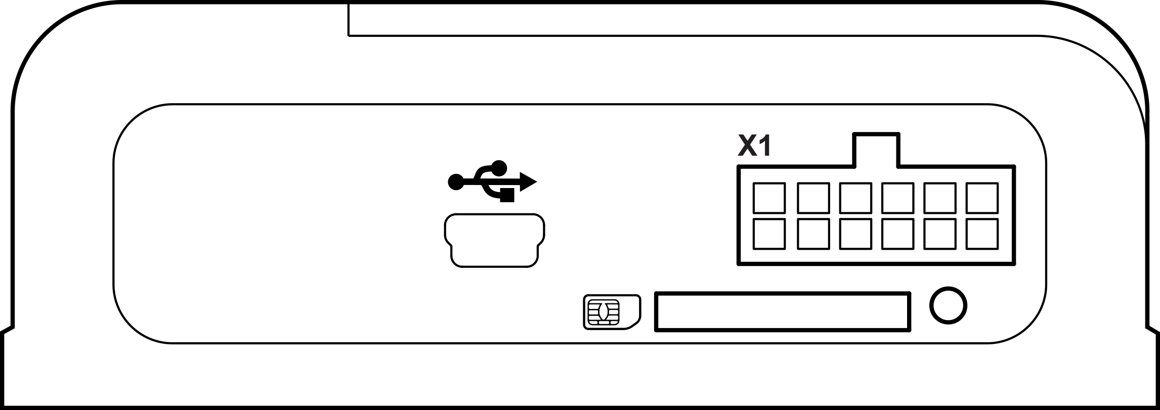 General view of the terminal Omnicomm Smart