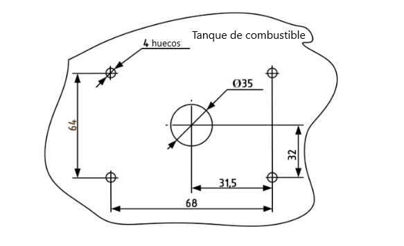 Preparación del lugar para instalación de Omnicomm <k style='word-break:keep-all;white-space:nowrap'><k style='word-break:keep-all;white-space:nowrap'>LLS-AF</k> 4</k> 