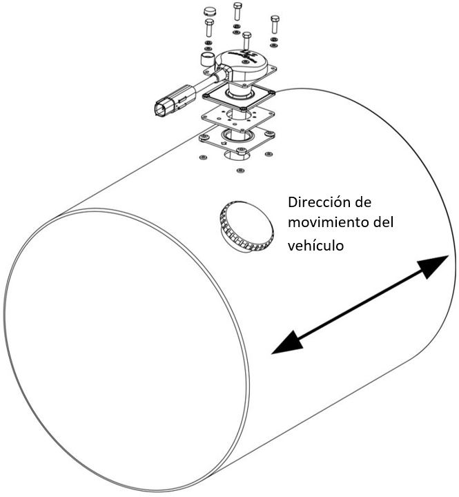 Ubicación del cable del sensor Ubicación del cable del sensor