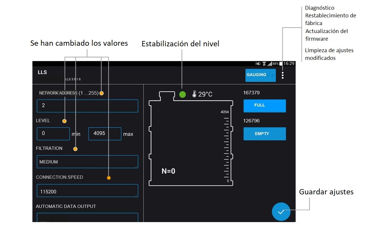 Configurating Omnicomm LLS on tablet Configurating Omnicomm LLS on tablet