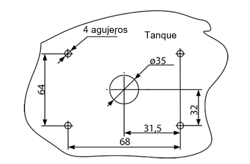 Подготовка места установки датчика Omnicomm&nbsp;LLS 