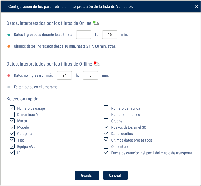 Configuración de presentación Configuración de presentación