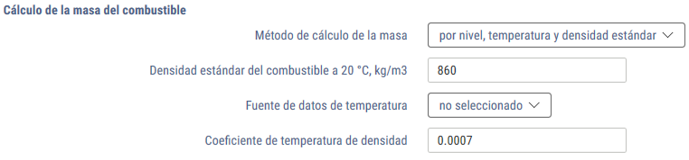 Para el método por nivel, temperatura y densidad nominal Para el método por nivel, temperatura y densidad nominal