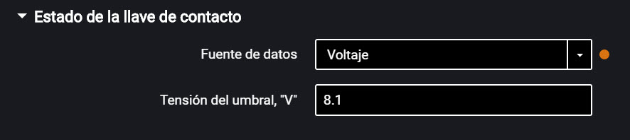 Selección de la fuente de ignición para fijar la ignición 