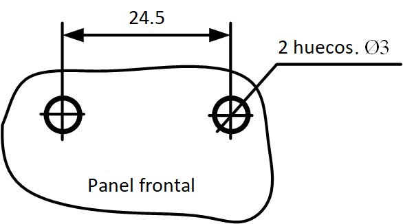 Dimensiones de instalación Dimensiones de instalación