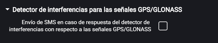 Detector de intento de bloqueo de señal GPS/GLONASS 