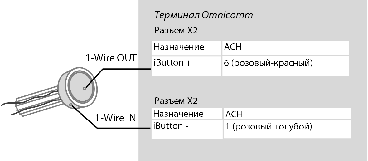 Подключение iButton 