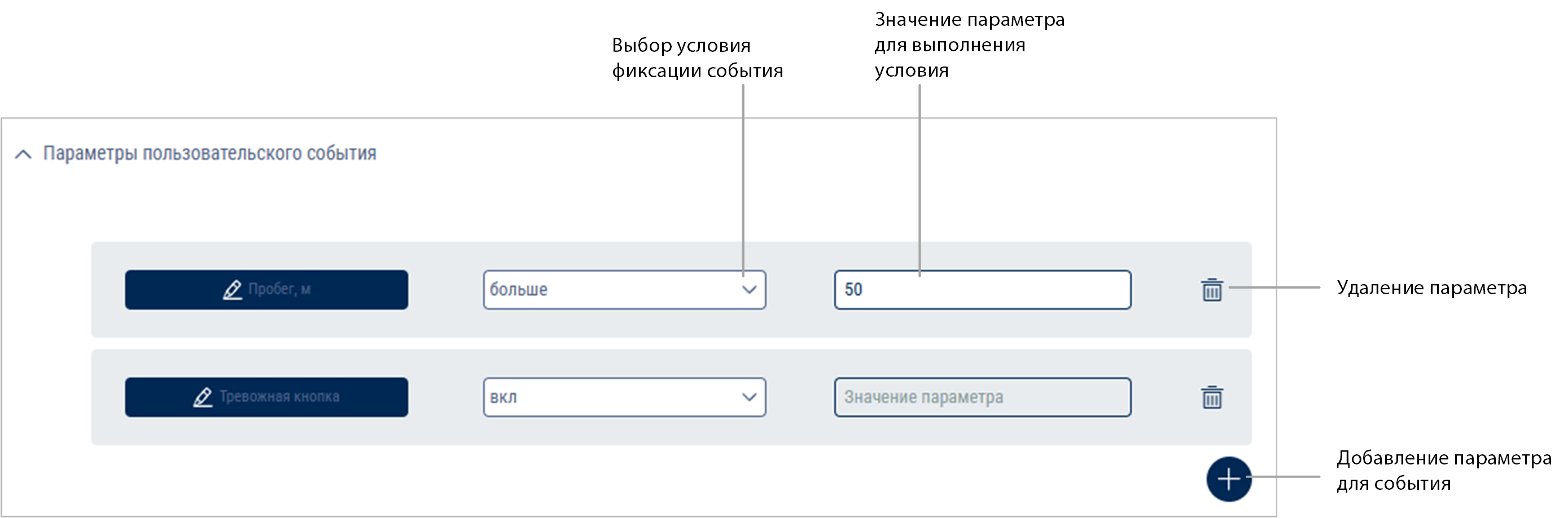 Добавление параметра 