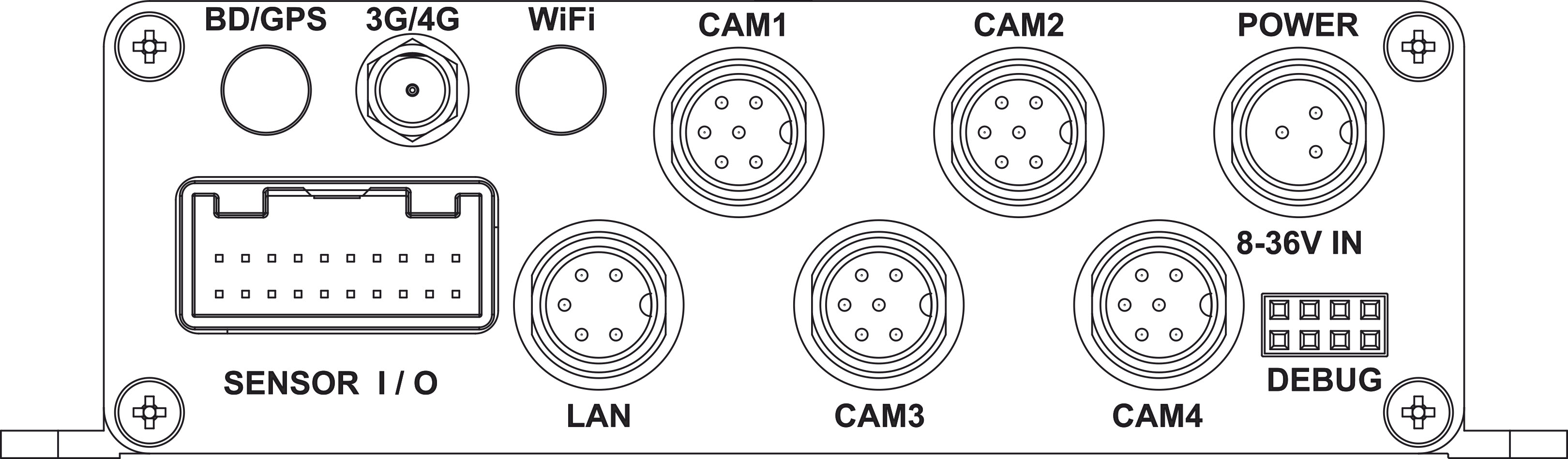 General view of Omnicomm OKO Light Online video recorder 