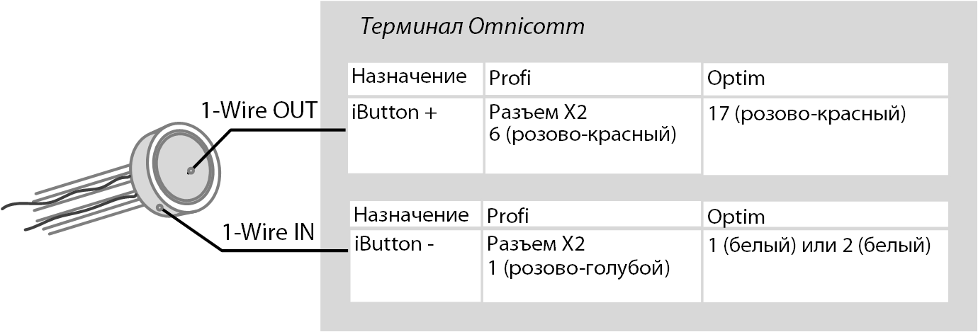 Подключение iButton 
