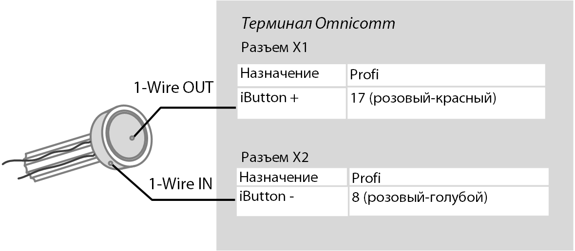 Подключение iButton 
