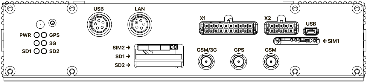 General view of Omnicomm OKO video terminal 