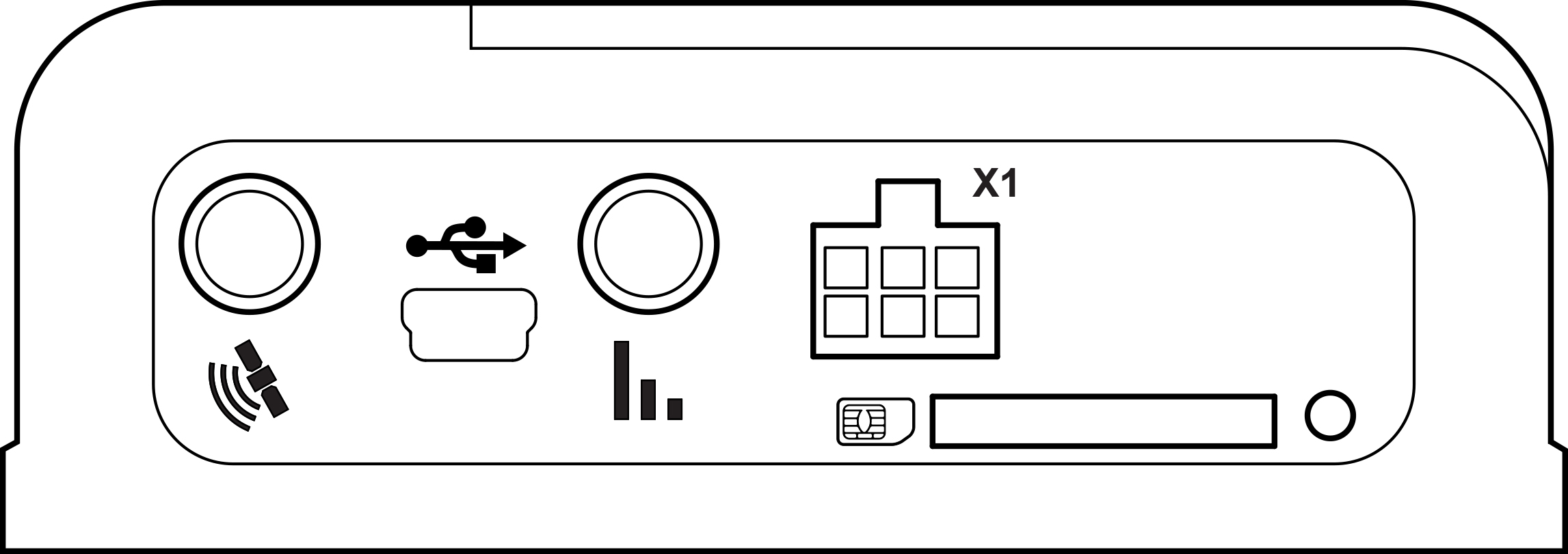 Общий вид терминала Omnicomm Smart 2.0